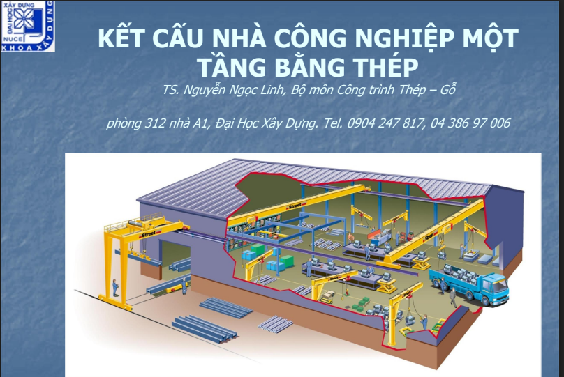 Kết cấu công nghiệp một tầng bằng thép