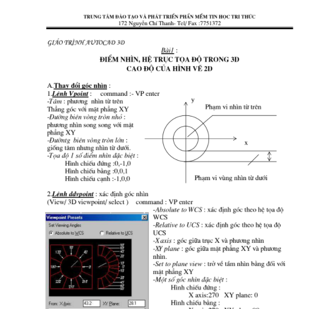 Giáo trình học AutoCad 3D 2018 04 12 08h46 15