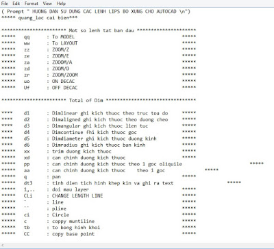 List cad và cách sử dụng list cad va cach su dung