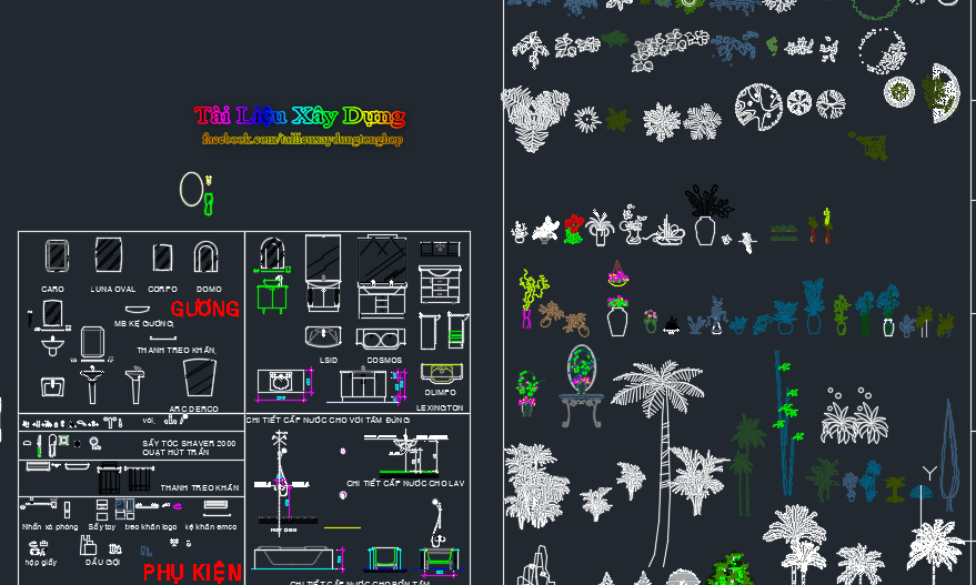 Một số mẫu thư viện Autocad thư viên autocad