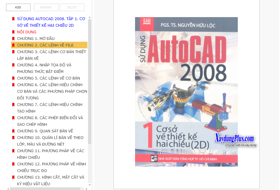 Sách AutoCad 2008 - Cơ sở vẽ thiết kế hai chiều (2D)