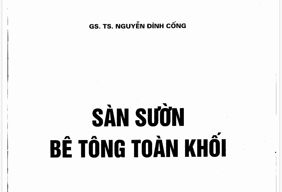 Sàn sườn bê tông toàn khối Sàn sườn bê tông toàn khối