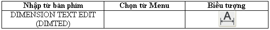 Lệnh Dimension Text Edit (lệnh Dimedit)-1