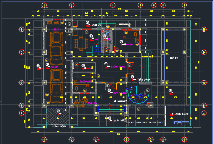 Hồ sơ mẫu biệt thự hiện đại 5 tầng 15x18m