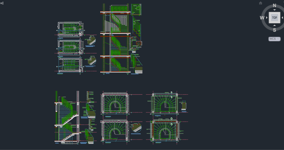 Thư viện cad cầu thang