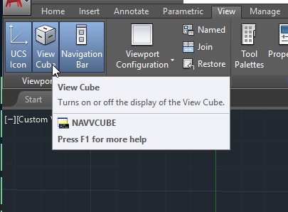Mẹo sử dụng View Cube - Navigation Bar