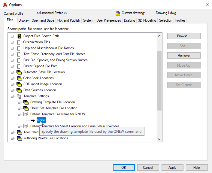 Tạo file mẫu Template trong AutoCAD