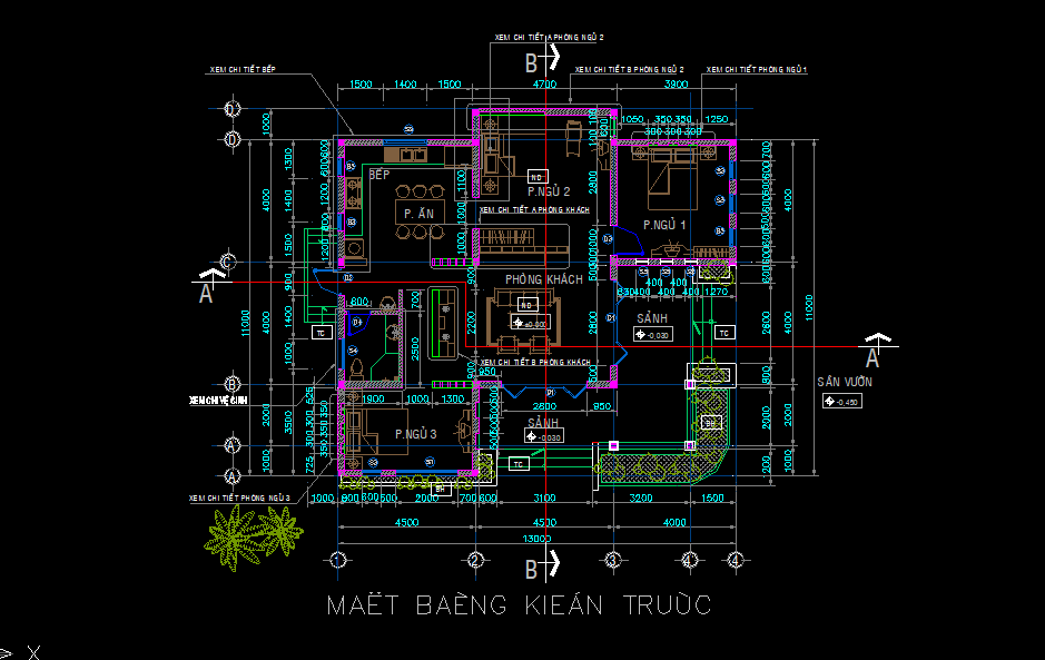 Hồ sơ mẫu biệt thự 11x13m nhà anh Nam Full Hồ sơ mẫu biệt thự 11x13m nhà anh Nam Full1