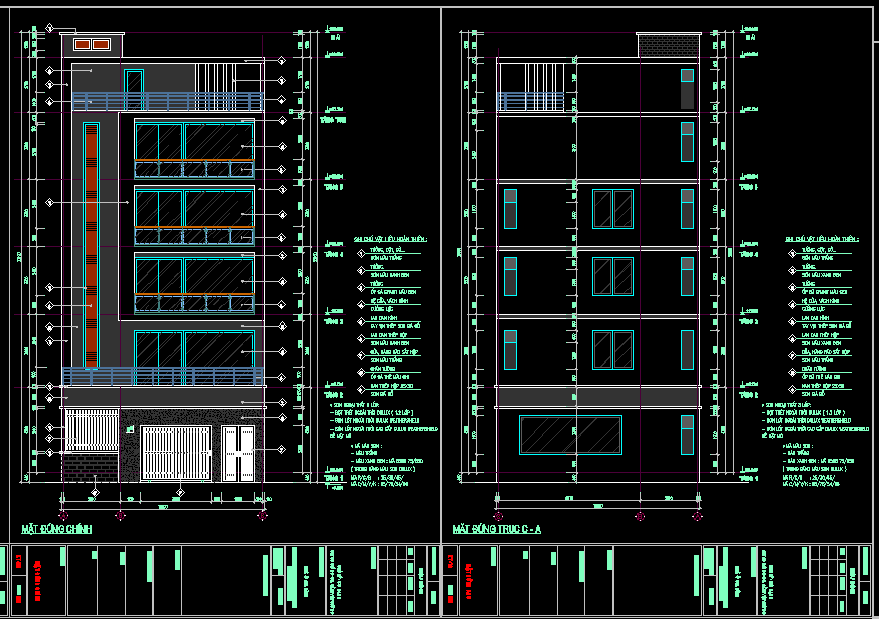 Bản vẽ thiết kế nhà phố 10x19m