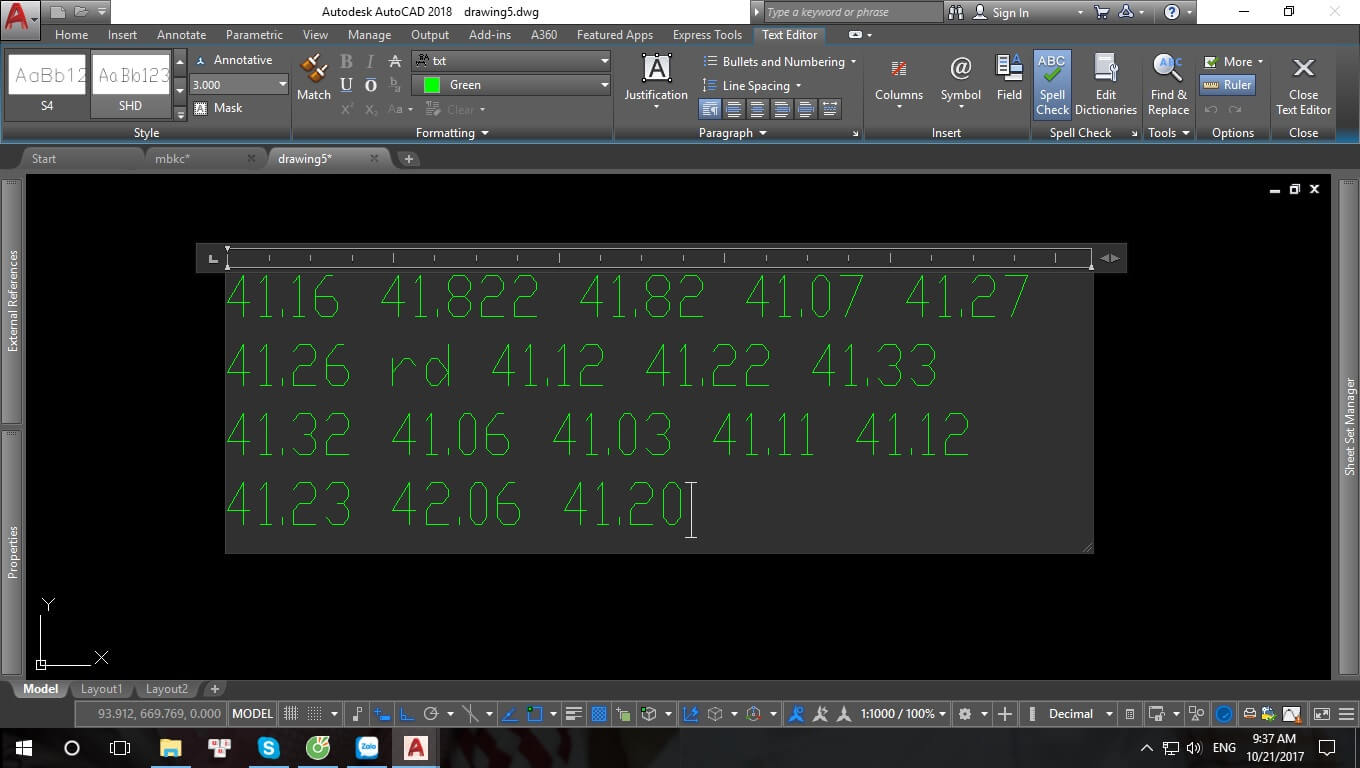 Chuyển nhiều DText thành một MText từ AutoCad 2018